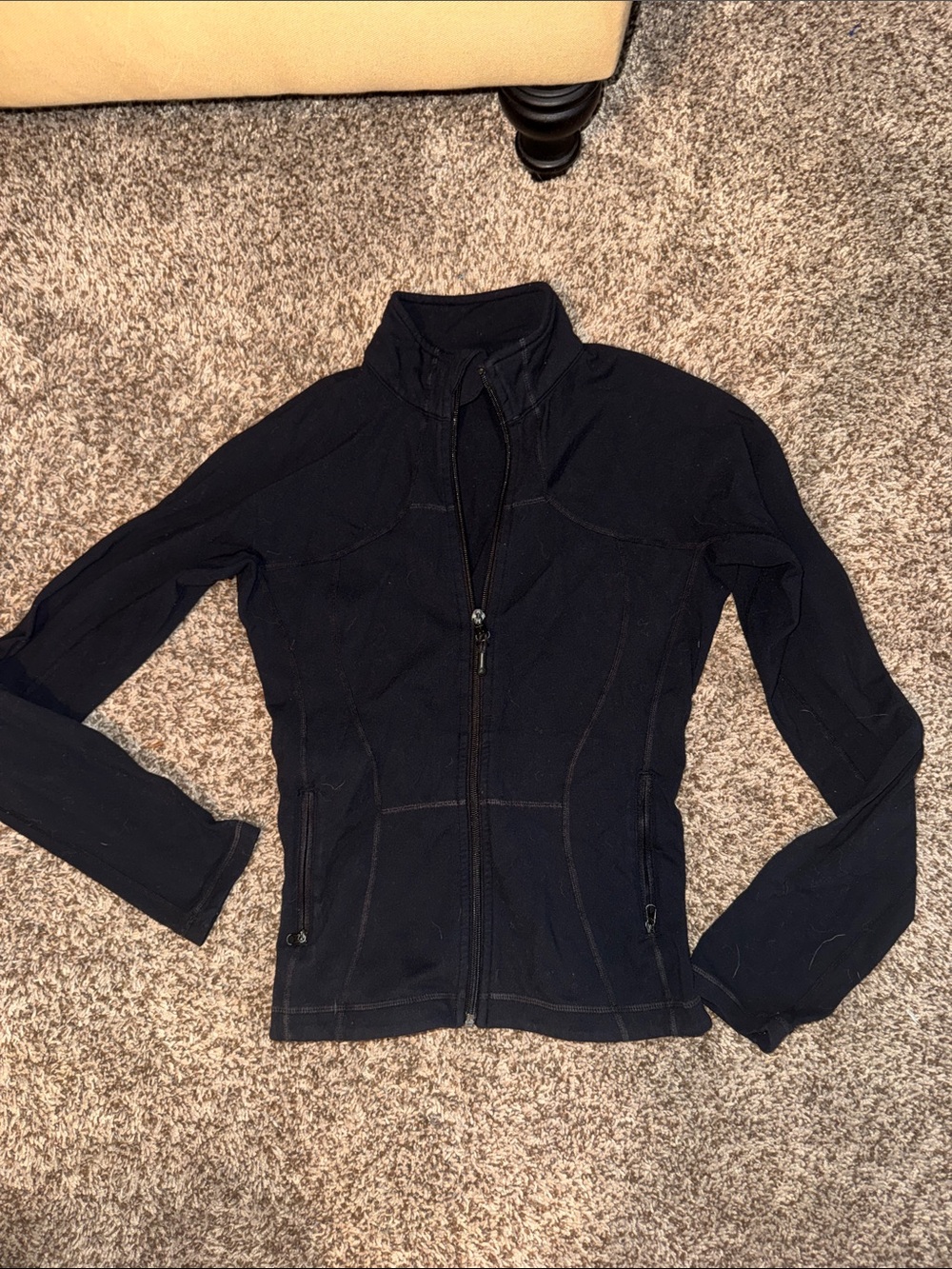 lululemon athletica Black Fitted Zip-Up Jacket